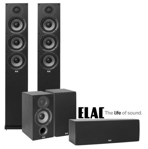 רסיבר קולנוע ביתי PIONEER דגם VSX5345 + סט רמקולים 5.1 מבית  ELAC דגמי F5.2+C5.2+B5.2