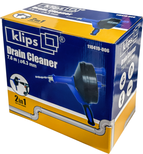 מכשיר לפתיחת סתימות ידני/מכני 7.6 מטר תוצרת KLIPS