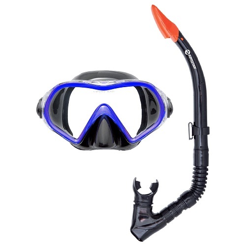 סט מסכה+שנורקל  DIVE BLACK