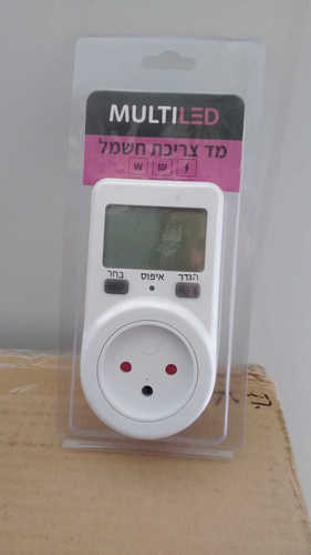 מד צריכת חשמל לשקע (מד אמפר)