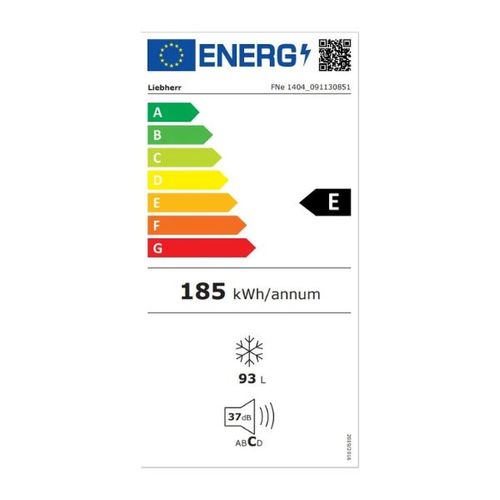 מקפיא 4 מגירות 92 ליטר Liebherr FNE1404 NF לבן