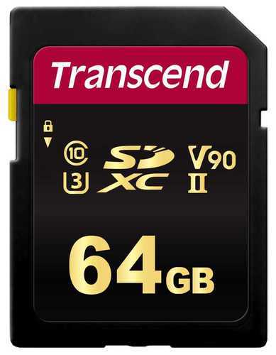 כרטיס זיכרון Transcend 64GB SDXC UHS-II SD 700S