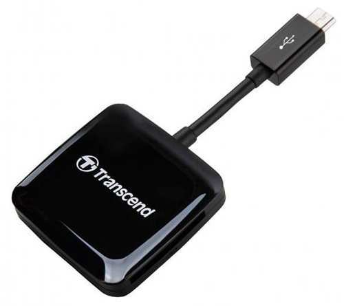 קורא כרטיסים OTG לסמרטפון Transcend RDP9