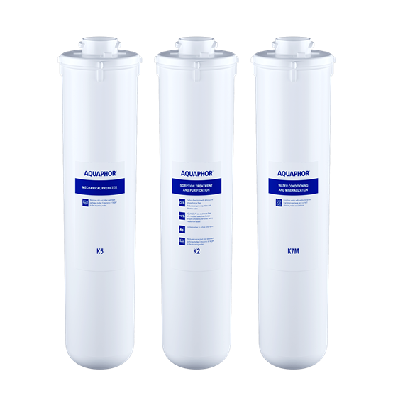 סט סננים למערכת אוסמוזה הפוכה מוריון Morion RO-101S (לא כולל ממברנה)