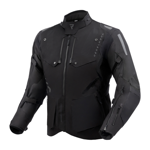 מעיל רב עונתי רבל הורן שחור - REBELHORN HIKER IV TEXTILE JACKET