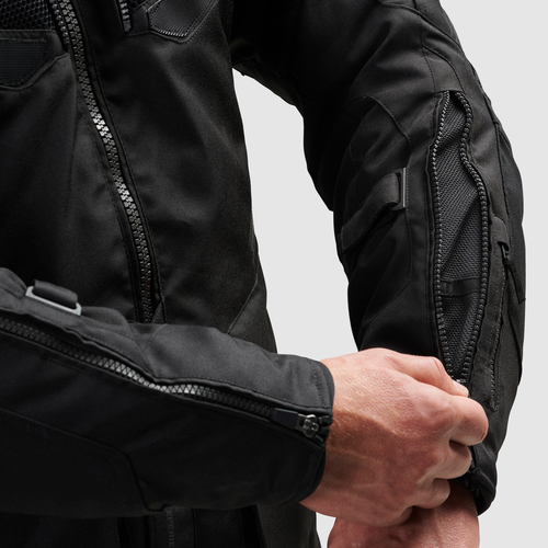 מעיל רב עונתי רבל הורן שחור - REBELHORN HIKER IV TEXTILE JACKET