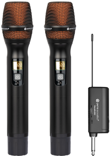 זוג מיקרופונים אלחוטיים Pure Acoustics VocalAi 202ברפאלי - refali.co.il