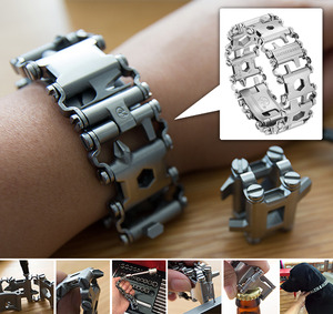 צמיד לדרמן כסוף עם 29 פונקציות LEATHERMAN TREAD