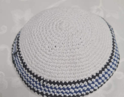 סרוג פסים כחול שחור