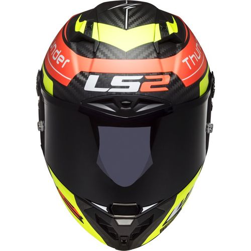 קסדת כביש קרבון מלאה אל אס 2 טנדר LS2 THUNDER CARBON FF805 שחור\אדום\צהוב
