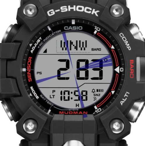שעון יד ג׳י-שוק חיישן משולש +מצפן קסיו GW-9500-1D