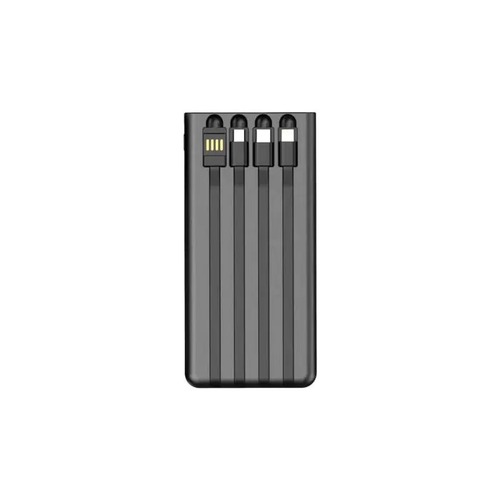 מטען נייד סולארי GPLUS 10000mAh P89 כולל כבלים מובנים ופנס 