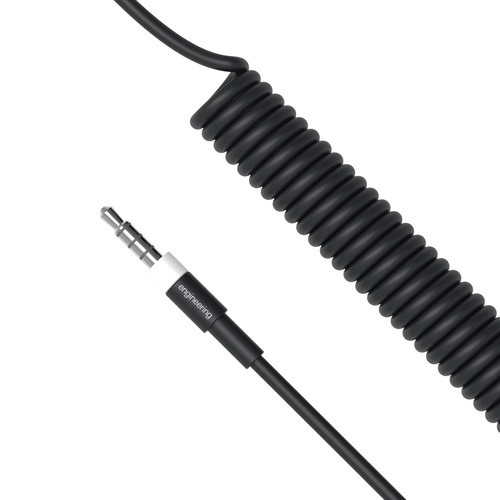 Teenage Engineering slim 4-pole audio cable curly