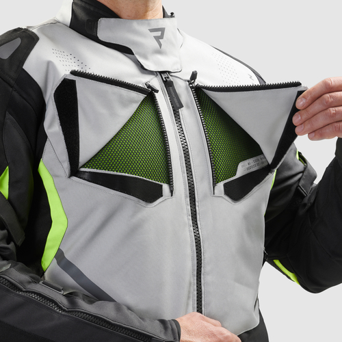 מעיל רב עונתי רבל הורן שחור / אפור / צהוב- REBELHORN HIKER IV TEXTILE JACKET