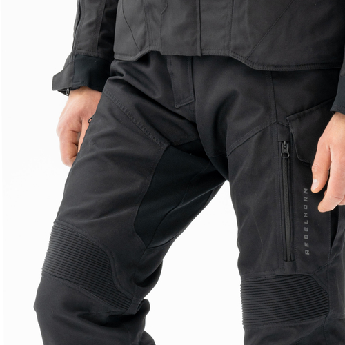מכנס רכיבה ממוגן וחסין מים רבל הורן שחור - REBELHORN SCOUT TEXTILE PANTS
