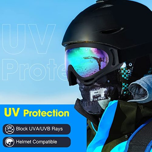משקפי סקי גוגלס נוחות ושיקיות GOGGLES SKI WOLF