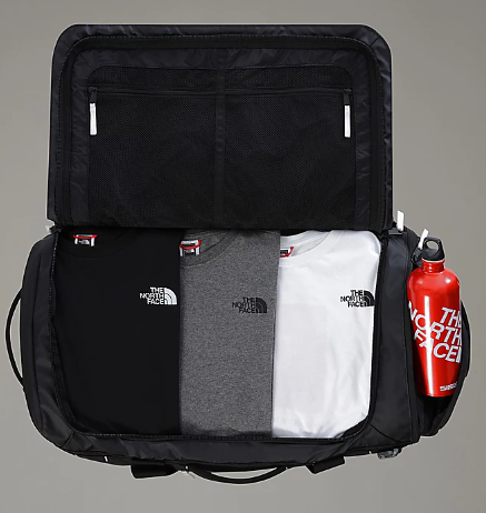 תיק נסיעות BASE CAMP VOYAGER DUFFEL 62L  שחור לבן - The North Face
