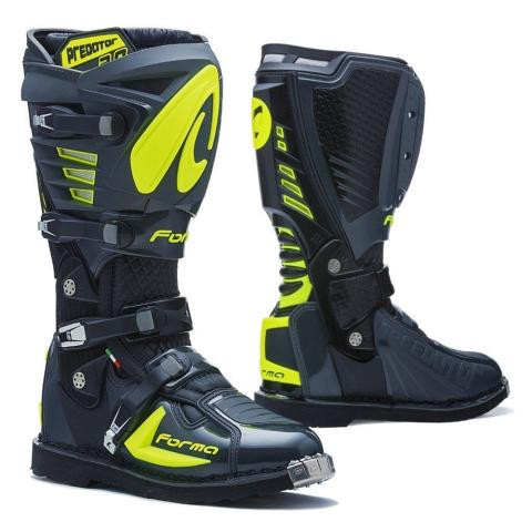 מגף רכיבה פורמה אפור כהה / צהוב - FORMA PREDATOR 2.0