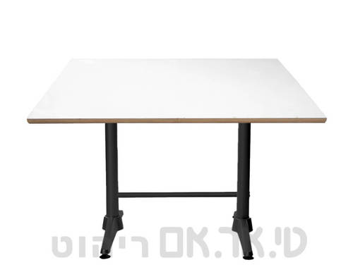 שולחן רודוס כפול פלוטה מלבן קנט חשוף