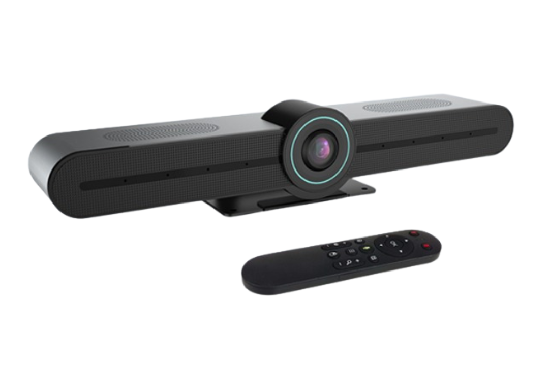 מצלמה  ממונעת עוקבת לחדר ישיבות לפגישות זום  Video Bar Conference 4K All In One שתי יציאות HDMI מיקרופון ורמקול מובנה דגם VC80004K ZOOM