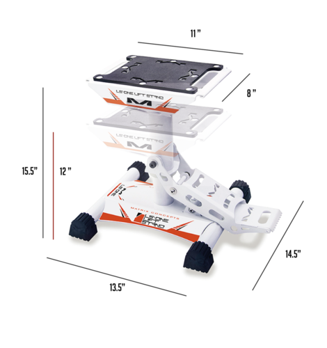 סטנד הרמה לאופנוע שטח מטריקס שחור - MATRIX LS1 LIFT STAND