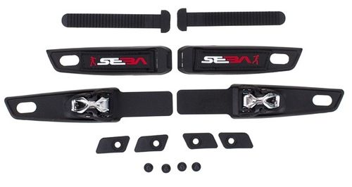 Seba High Double Strap Black Large (44-47)