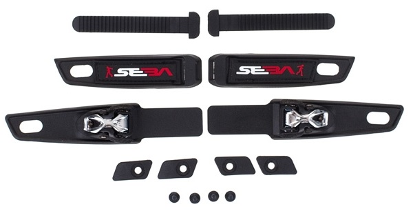 Seba High Double Strap Black Large (44-47)