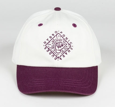 HYDROPONIC BASEBALL SHAKA DUDES CAP Natural White / Wine