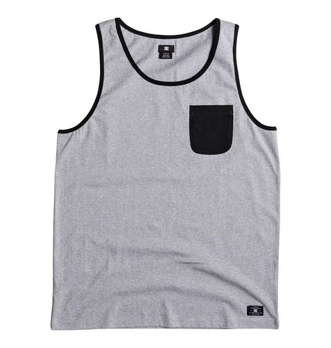  DC Men's Contra 2 Tank Grey Heather-XL