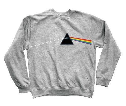  Habitat X Pink Floyd Dark Side of The Moon Athletic Heather Crew Sweatshirt-M