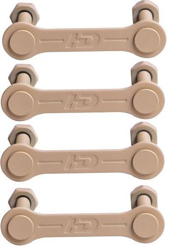 HONDAR Studded Hardware mounting Plates 1.25'' BEIGE