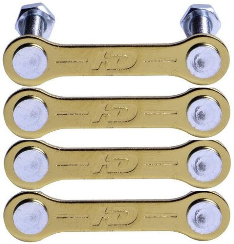 HONDAR Studded Hardware mounting Plates 1.25'' GOLDEN