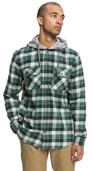 DC Runnels Long Sleeve Hooded Flannel Shirt 1-S