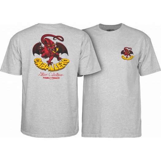 Powell Peralta Steve Caballero Original Dragon T-shirt - Gray-S