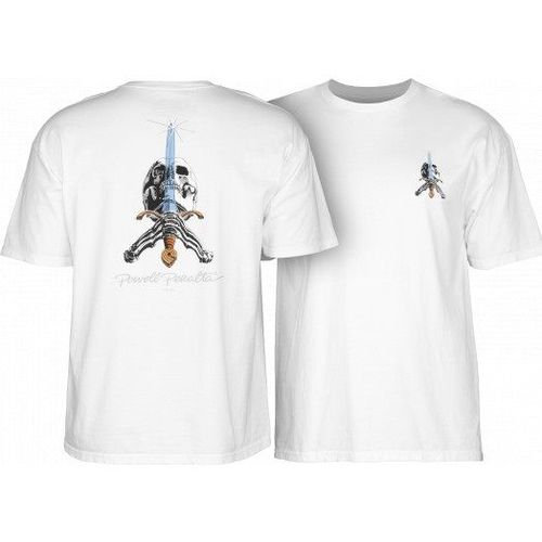 Powell Peralta Skull & Sword T-shirt - White-S