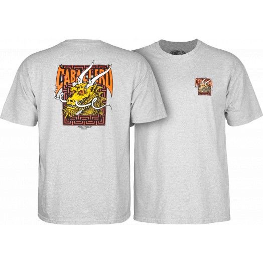 Powell Peralta Steve Caballero Street Dragon T-shirt Gray-S