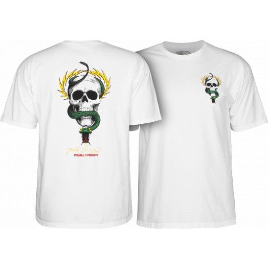 Powell Peralta Mike McGill Skull & Snake T-shirt - White-S