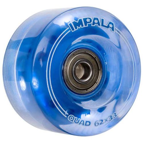Impala Light Up Rollerskates Wheels Blue 62mm 82A 4pack