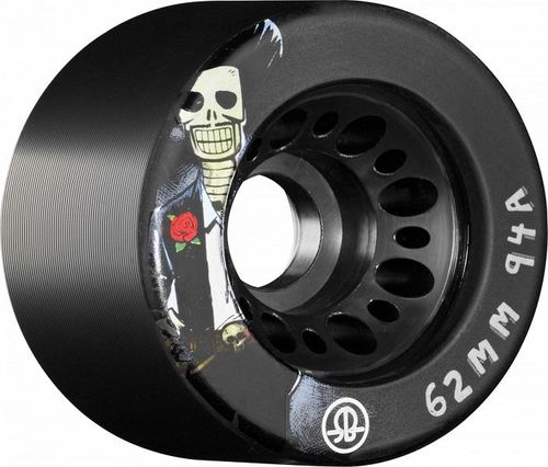 גלגלים לגלגליות Rollerbones Day of the Dead Speed Wheels 62mm x 94a Black 8pk