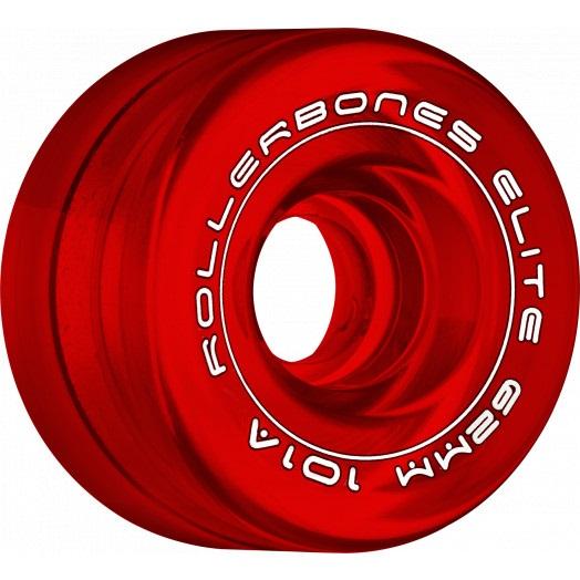 גלגלים לגלגליות Rollerbones Art Elite Competition Wheels Clear Red 62mm 101A 8pk