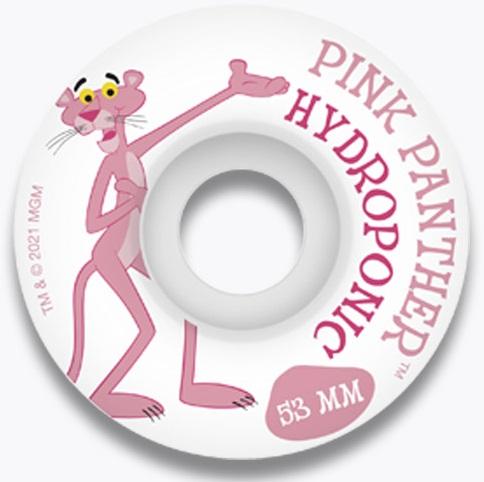 Hydroponic The Pink Panther White Skate Wheels 53mm 100A