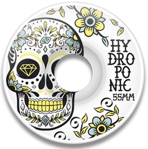 Hydroponic MEXICAN SKULL YELLOW Skate Wheels 55mm 100A