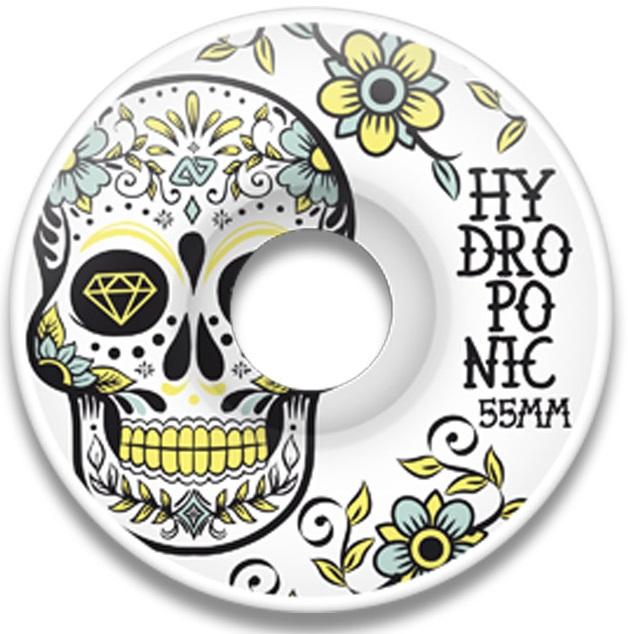 Hydroponic MEXICAN SKULL YELLOW Skate Wheels 55mm 100A