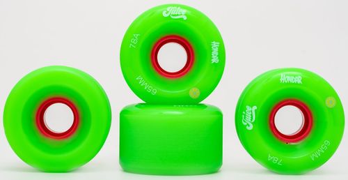 HONDAR JUICE WHEELS 65mmX32mm 78A GREEN SET OF 4