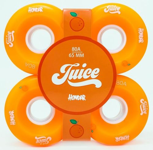 HONDAR JUICE WHEELS 65mmX32mm 80A ORANGE SET OF 4