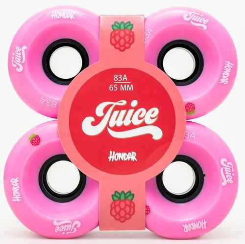 HONDAR JUICE WHEELS 65mmX32mm 83A PINK SET OF 4