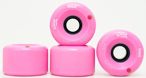 HONDAR JUICE WHEELS 65mmX32mm 83A PINK SET OF 4