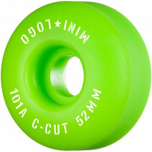Mini Logo Skateboard Wheels C-cut 52mm 101A Green 4pk