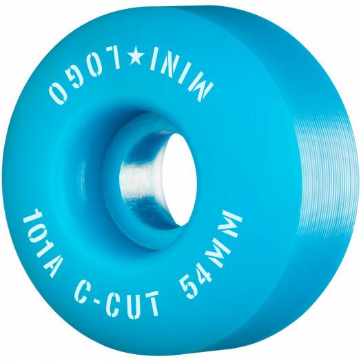 Mini Logo Skateboard Wheels C-cut 54mm 101A Blue 4pk