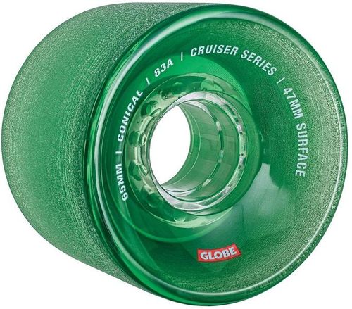 Globe Conical Cruiser Wheels Clear Forest 65mm